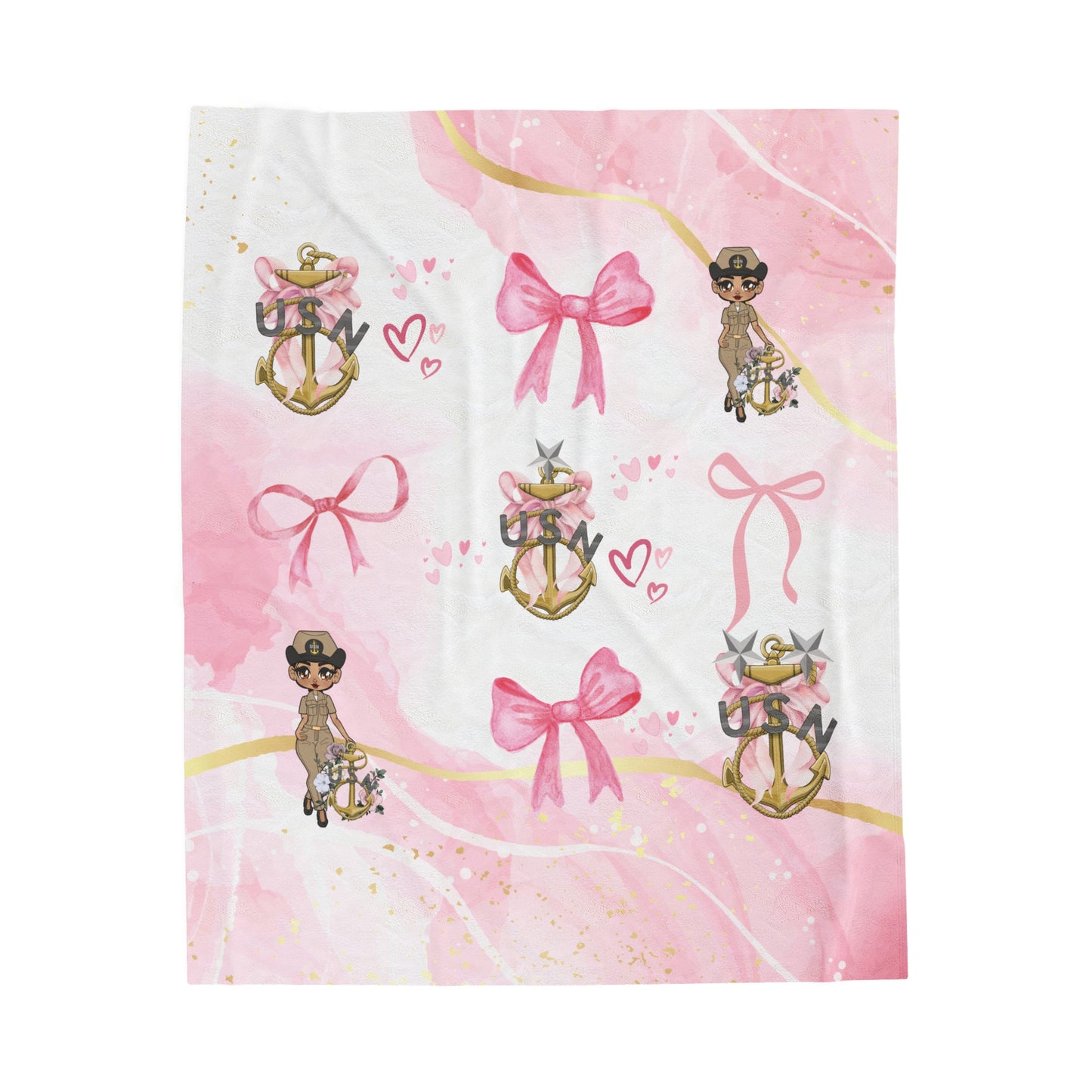Lady Goat Coquette V1 Fleece Blanket