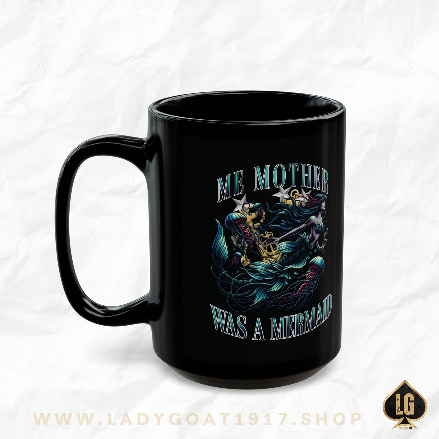 Me Mother Black Mug