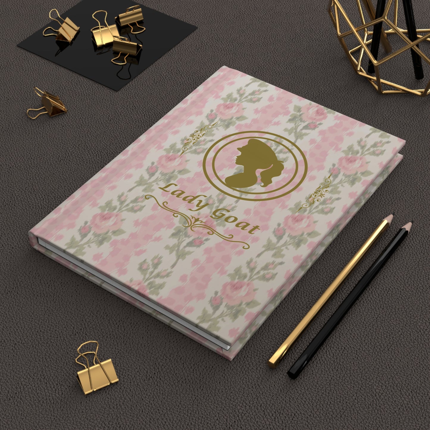 LADYGOATFANCY V1  Hardcover Journal Matte