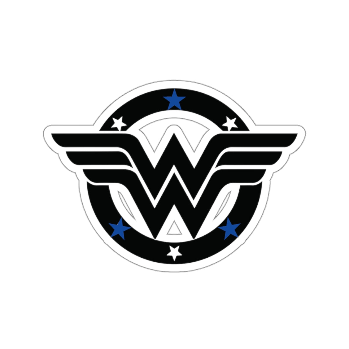 WW Blue Line Sticker V2