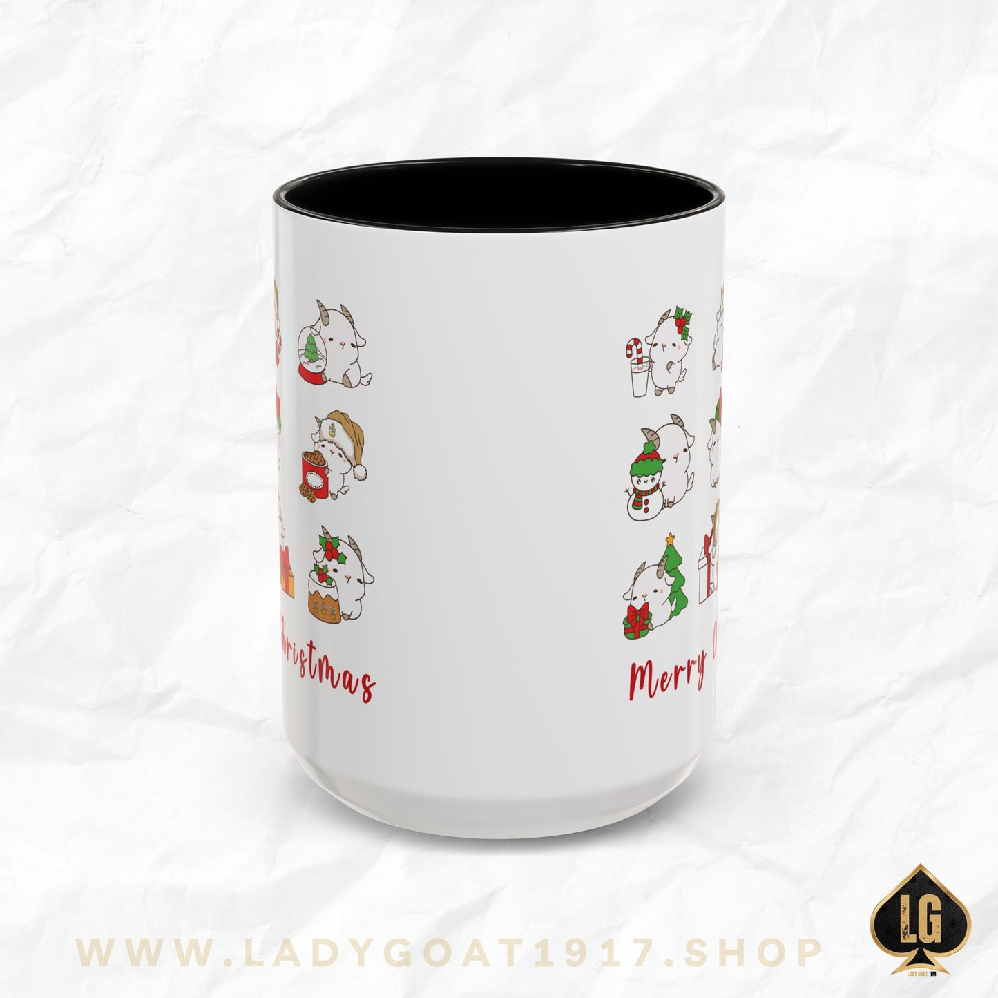 Hello Goat Christmas 15oz Mug