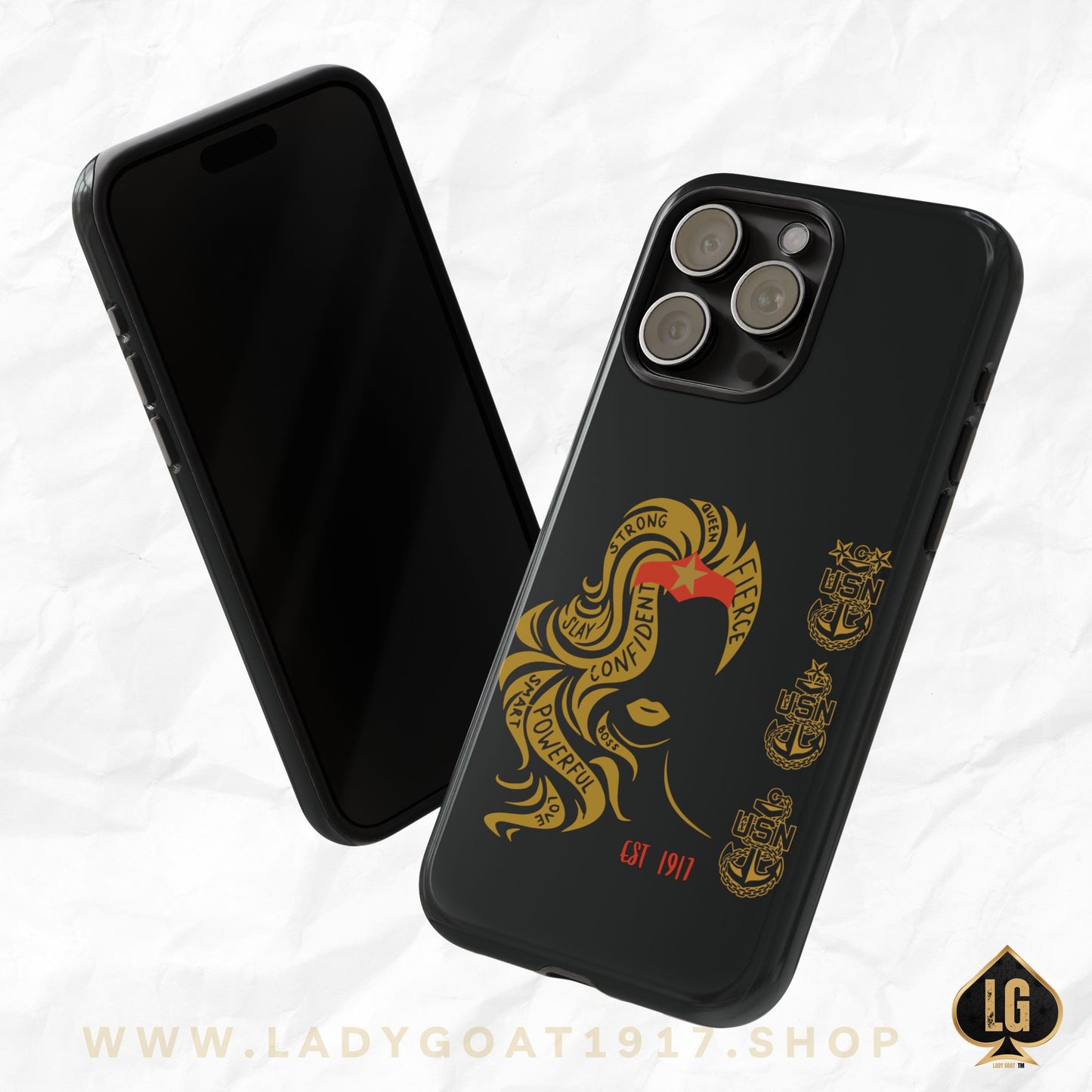WW OG Long Hair Gold Phone Case