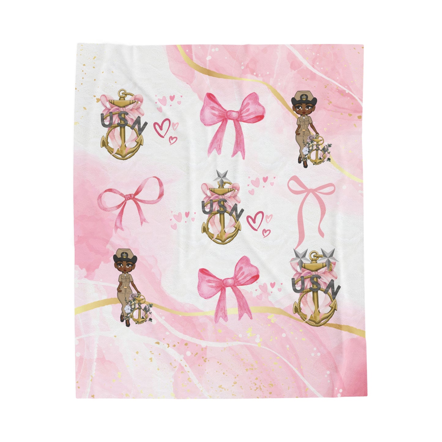 Lady Goat Coquette V4 Fleece Blanket