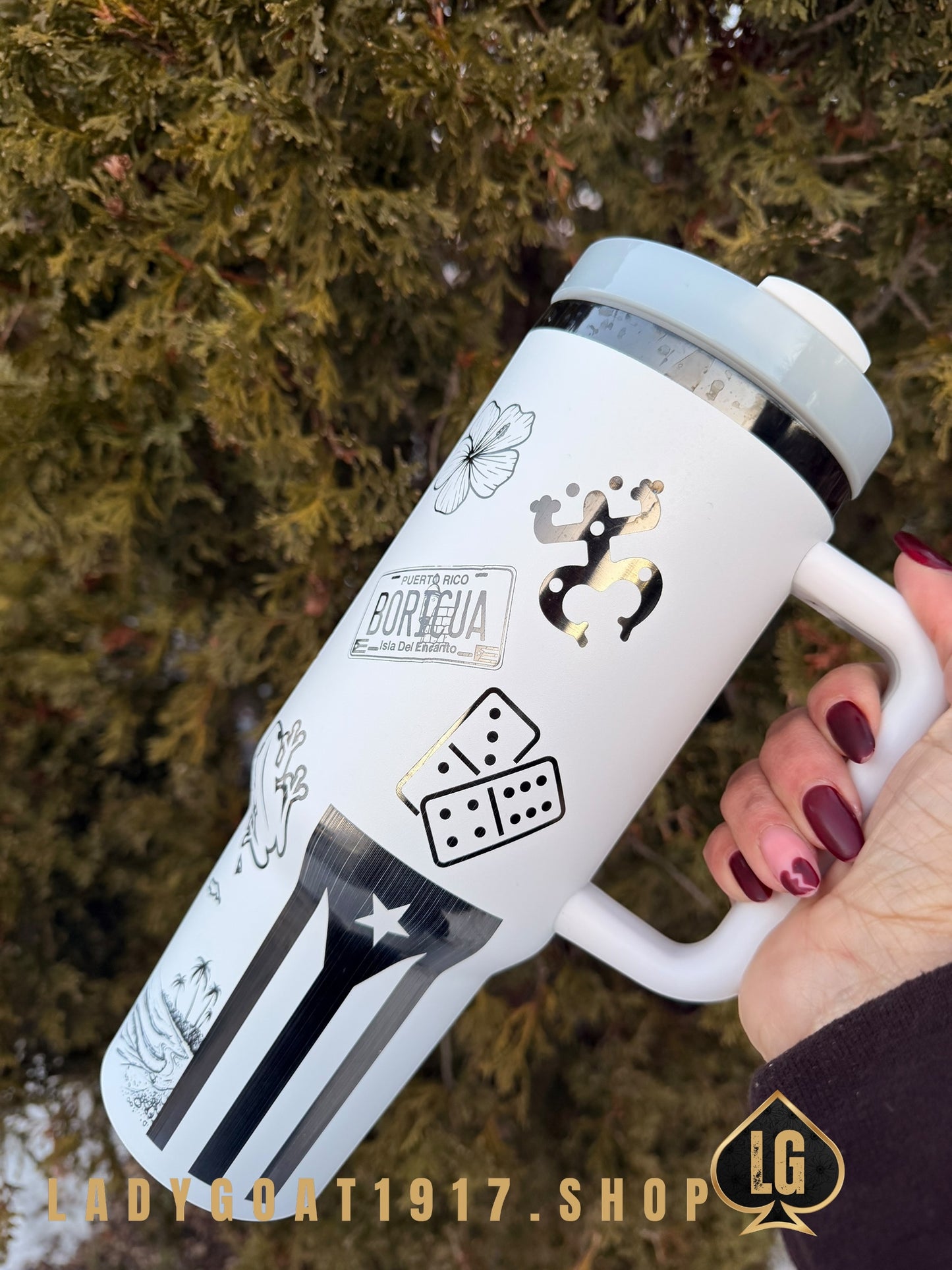 B&W PR 🇵🇷40 oz Tumbler