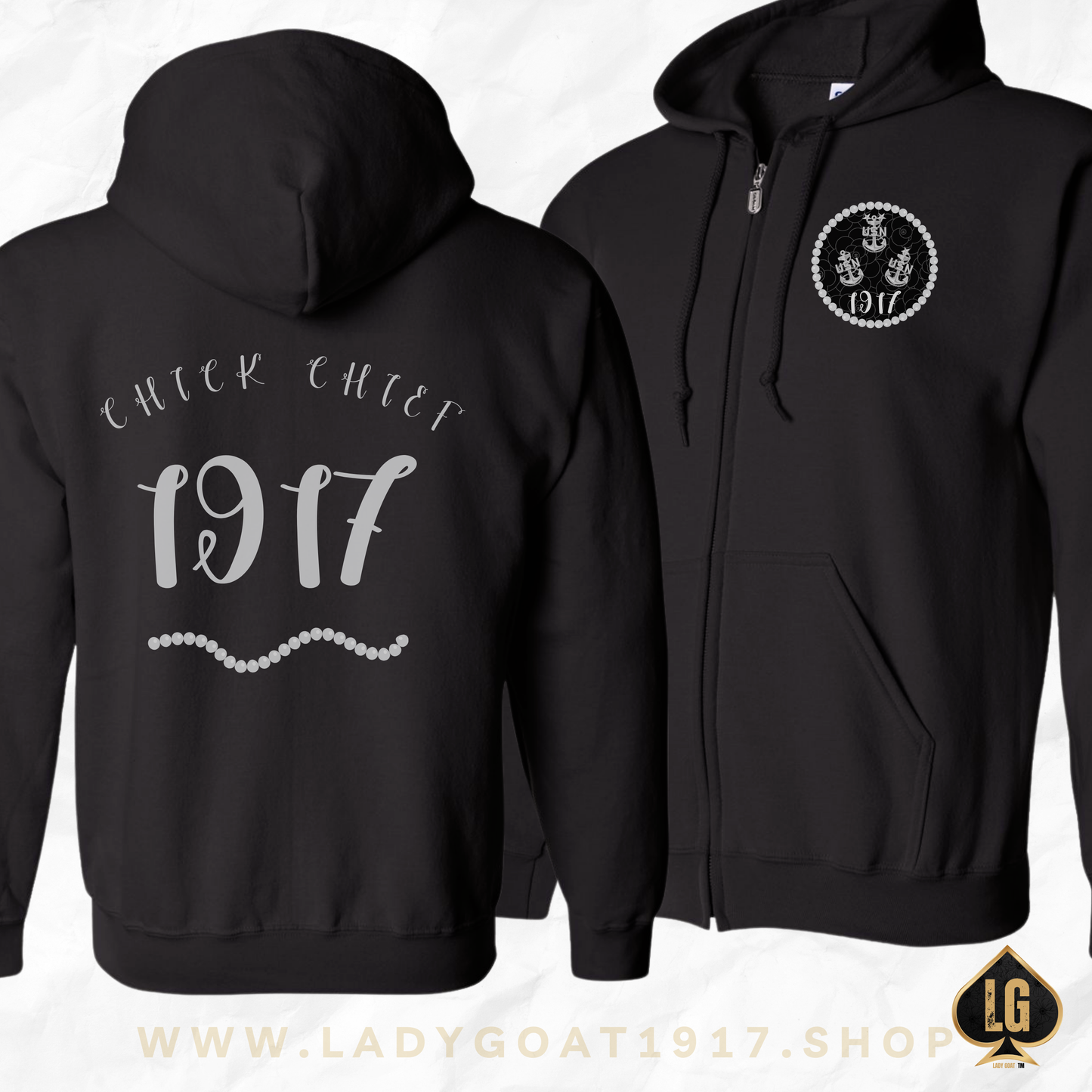 Chick Chief Zip Up Unisex Hoodie