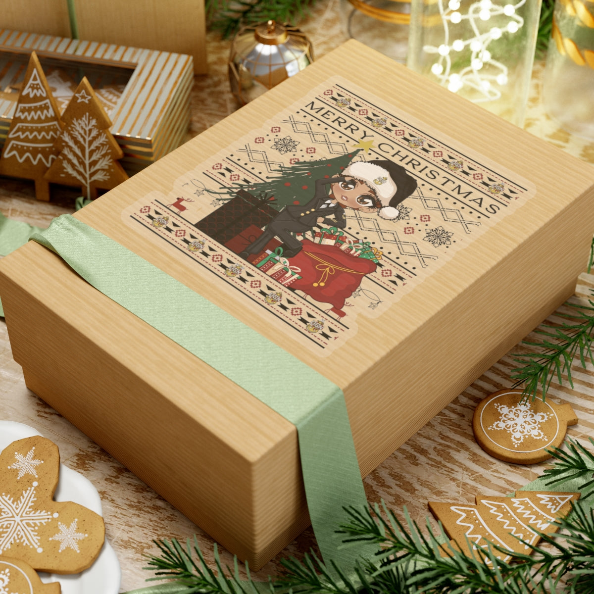 Christmas  Blues V6 Stickers