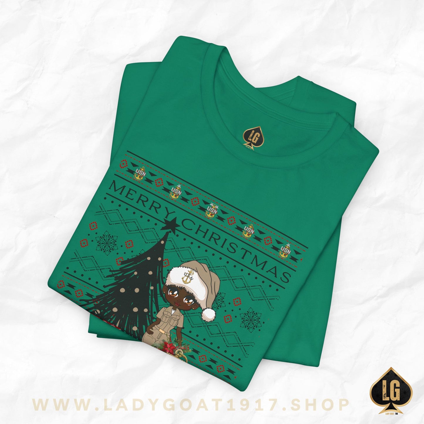 Khaki Christmas V3 Unisex Tee