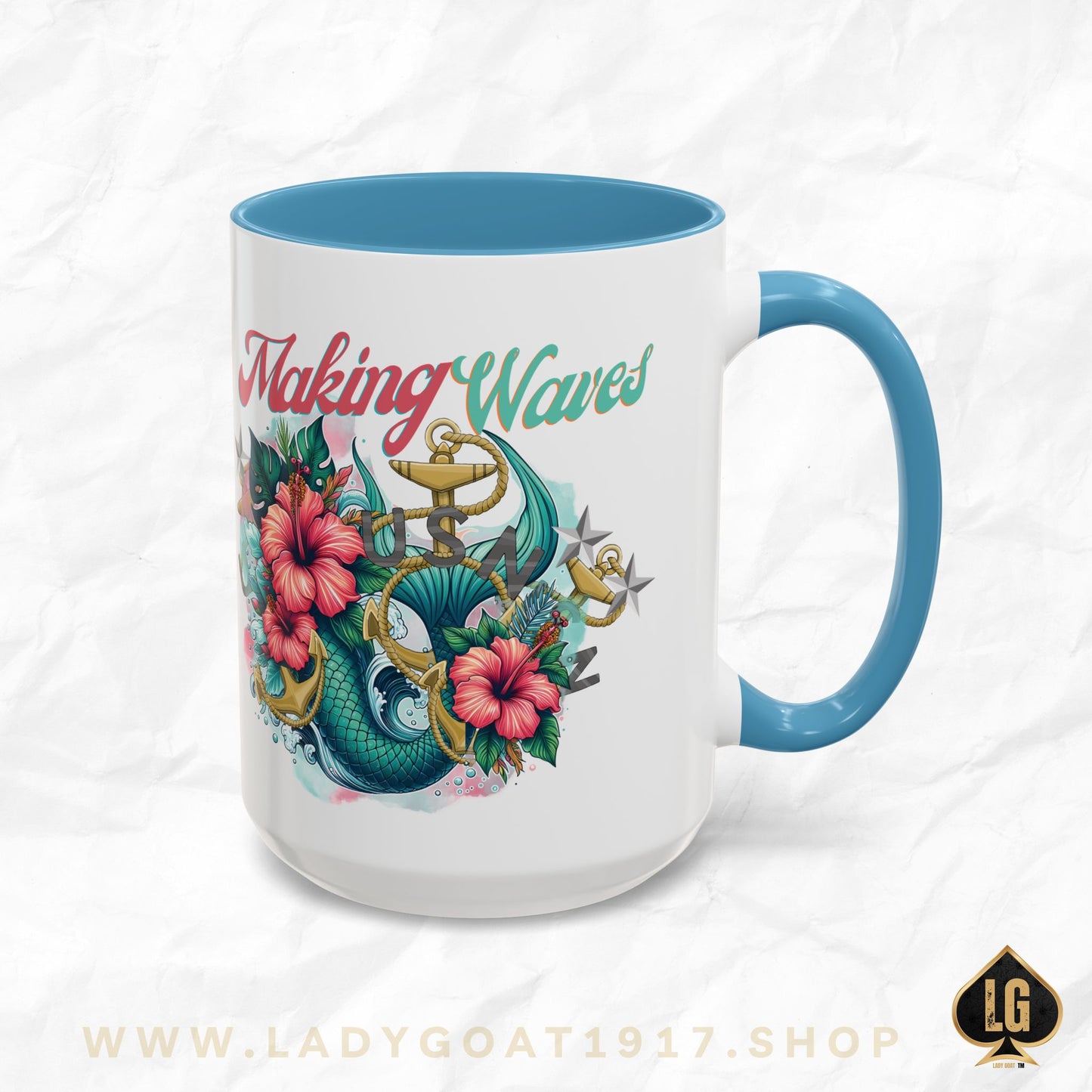 Making Waves Accent Coffee Mug 15oz