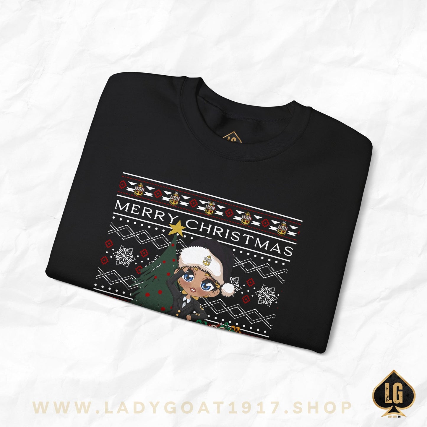 Christmas Blues V8 Crewneck Sweater