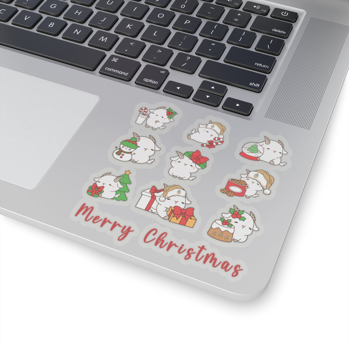 Hello Goat  Christmas Stickers
