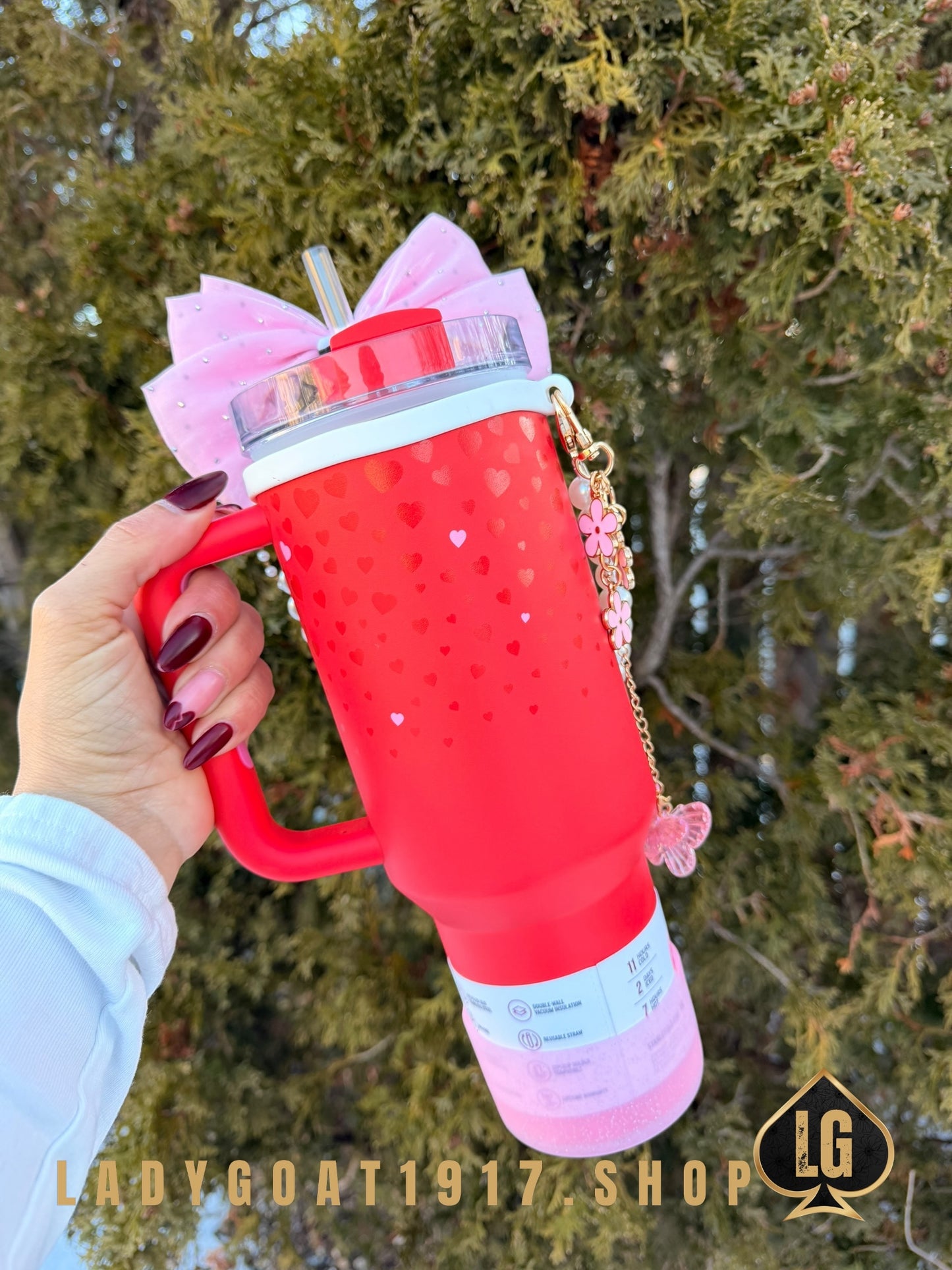 Stanley OG Valentine 40 oz Tumbler W/ Accessories