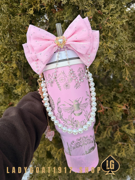 Pink 2.0 S4 Bridgerton 40 oz Tumbler W/ Accessories