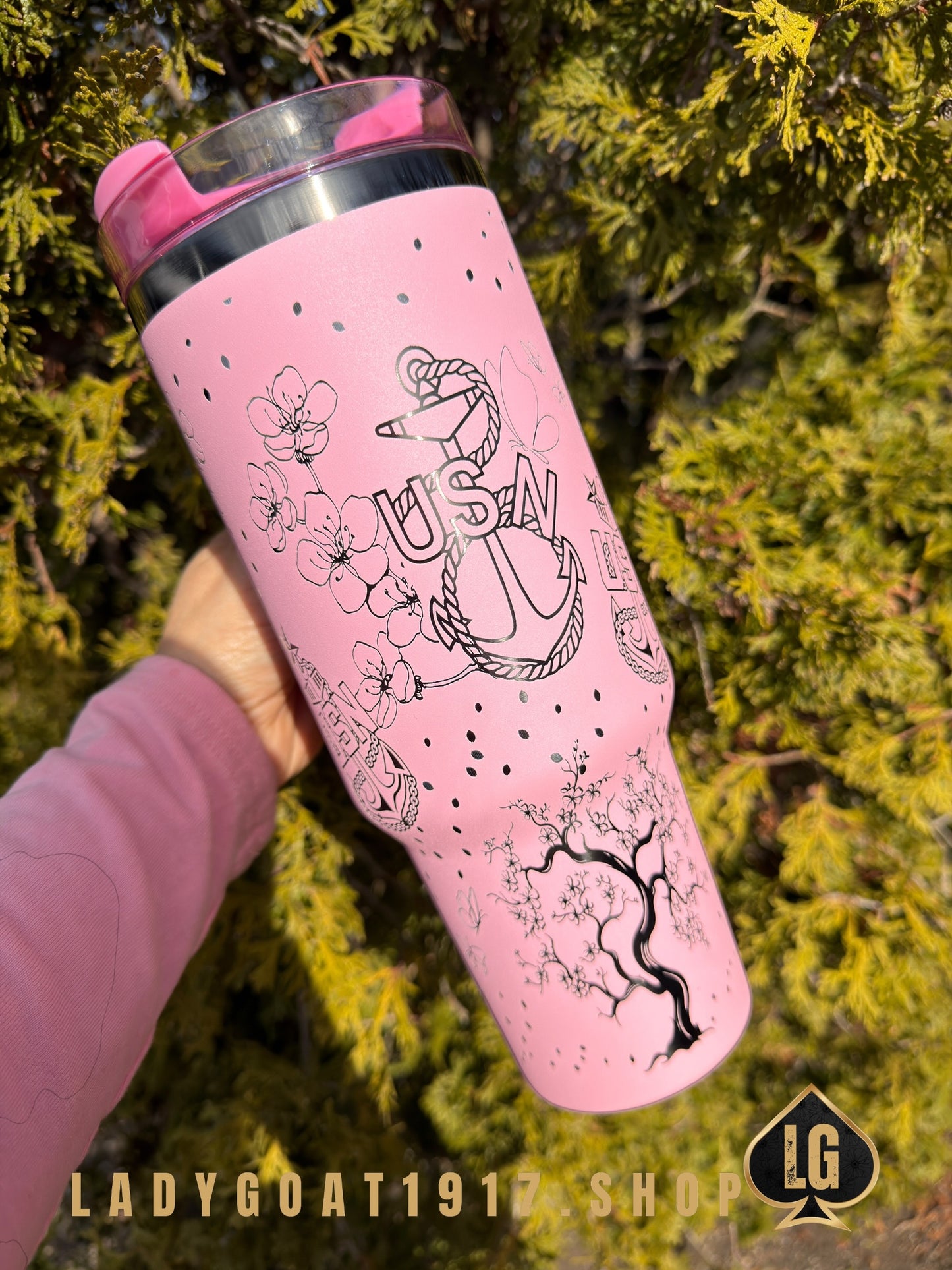 Cherry Blossom Tumbler 40oz Tumbler Limited CPO