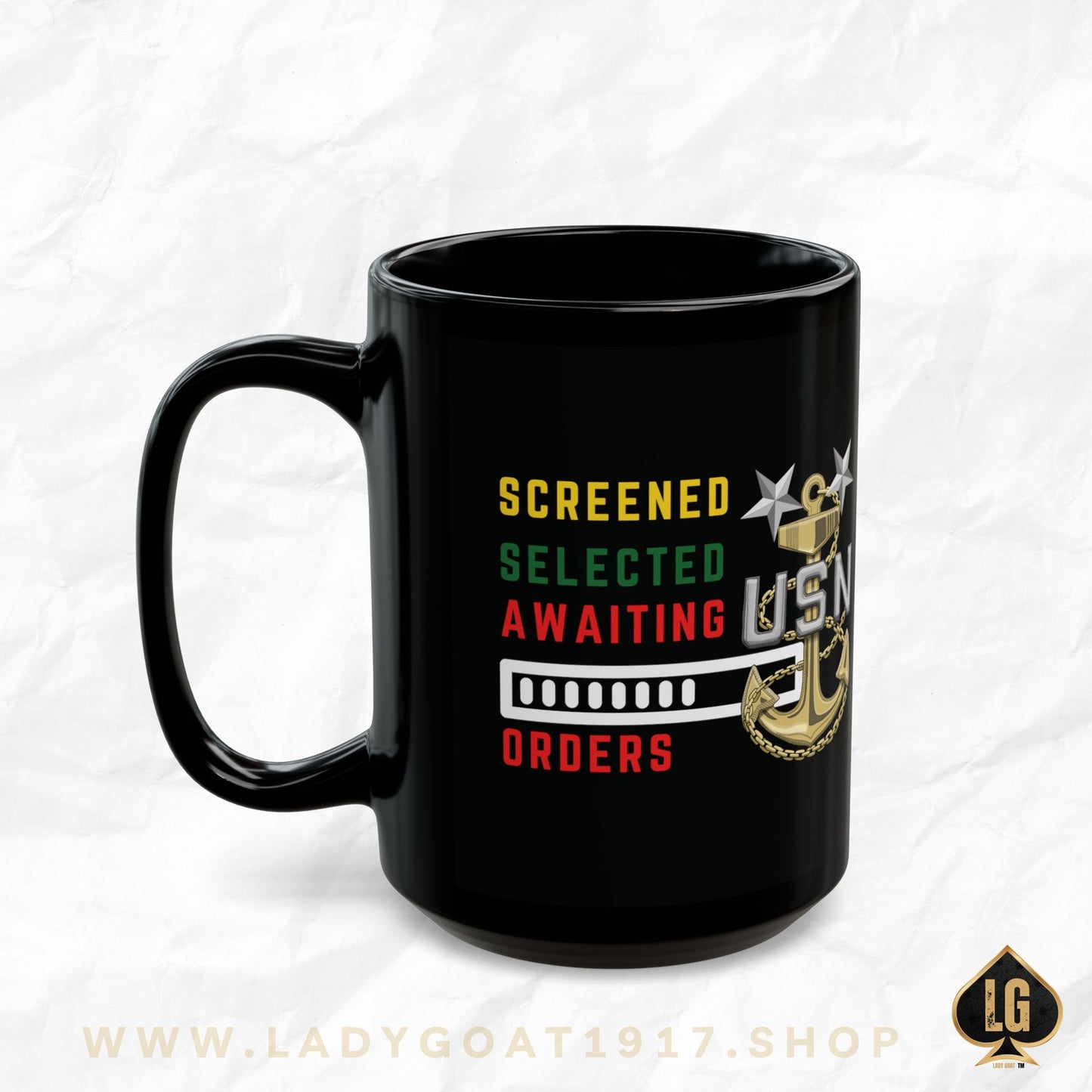 Screened Master Chief Black Mug