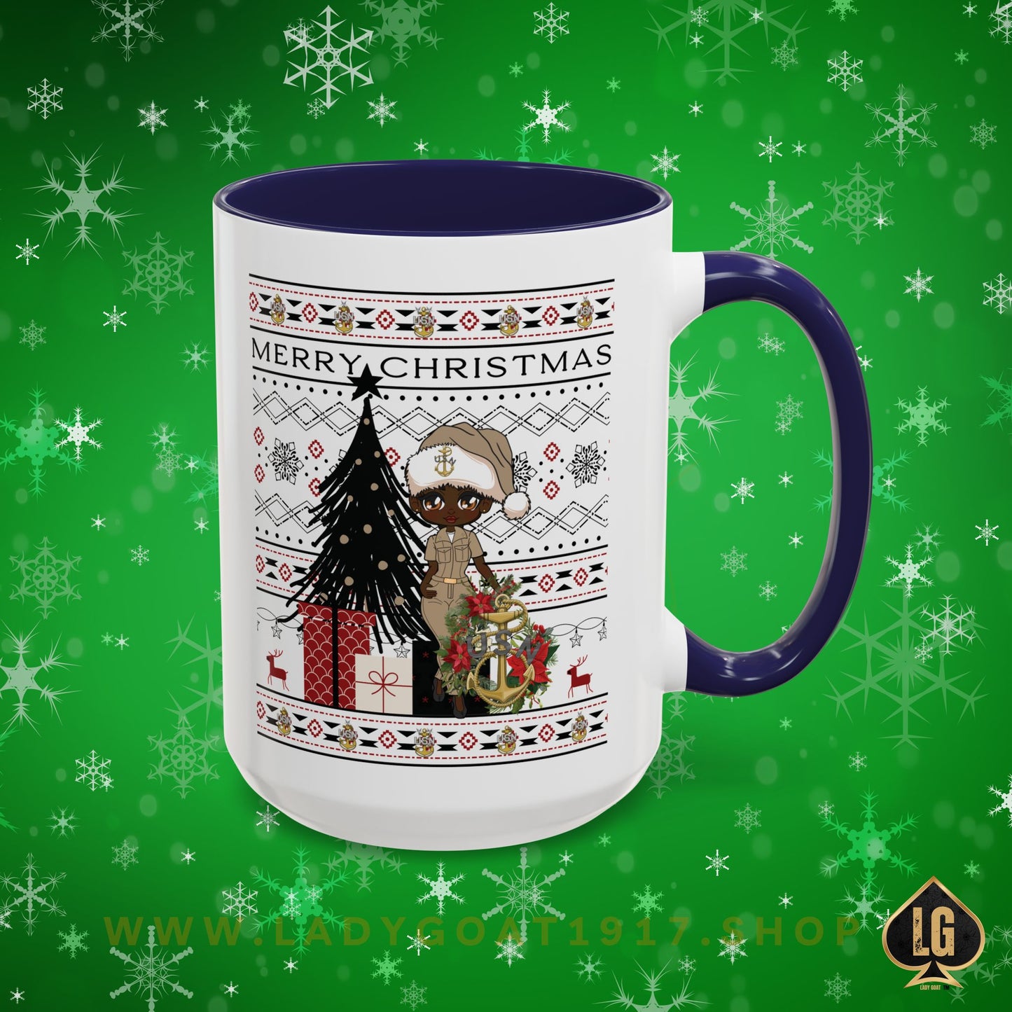 Khaki Christmas V3 15oz Mug