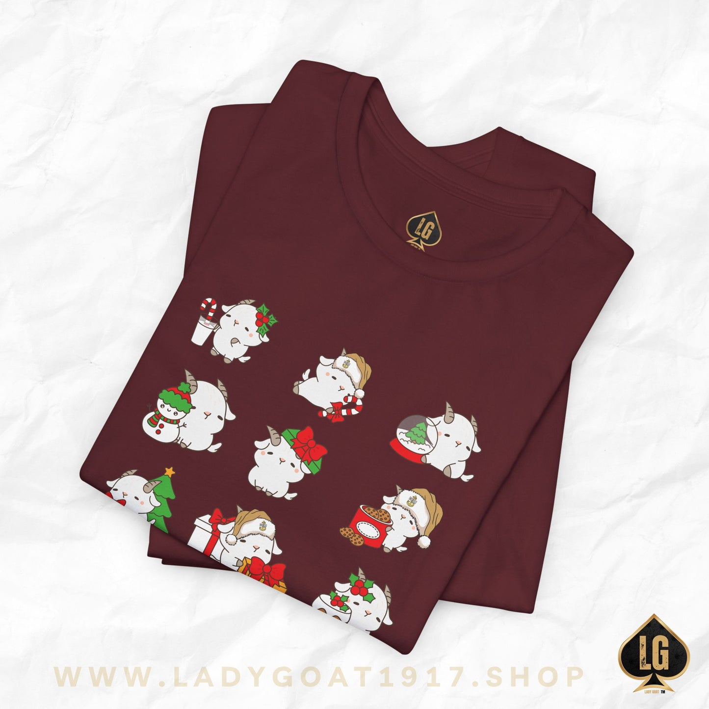 Hello Goat Christmas Unisex Tee