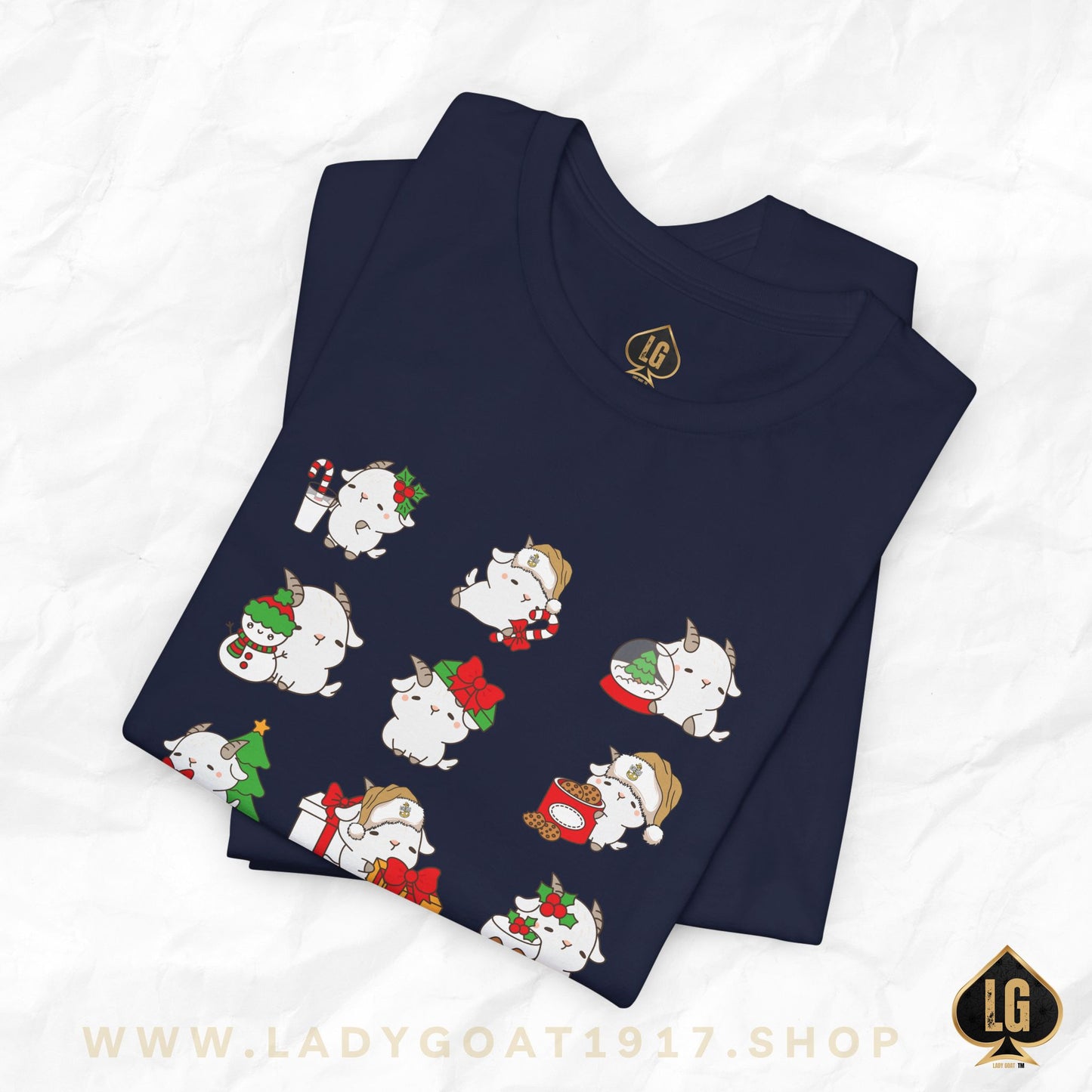 Hello Goat Christmas Unisex Tee