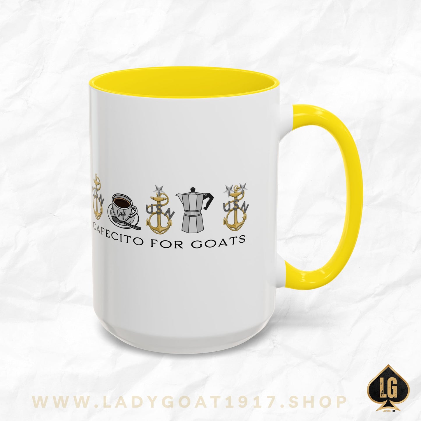 Vintage Cafecito for Goats Coffee Mug 15oz