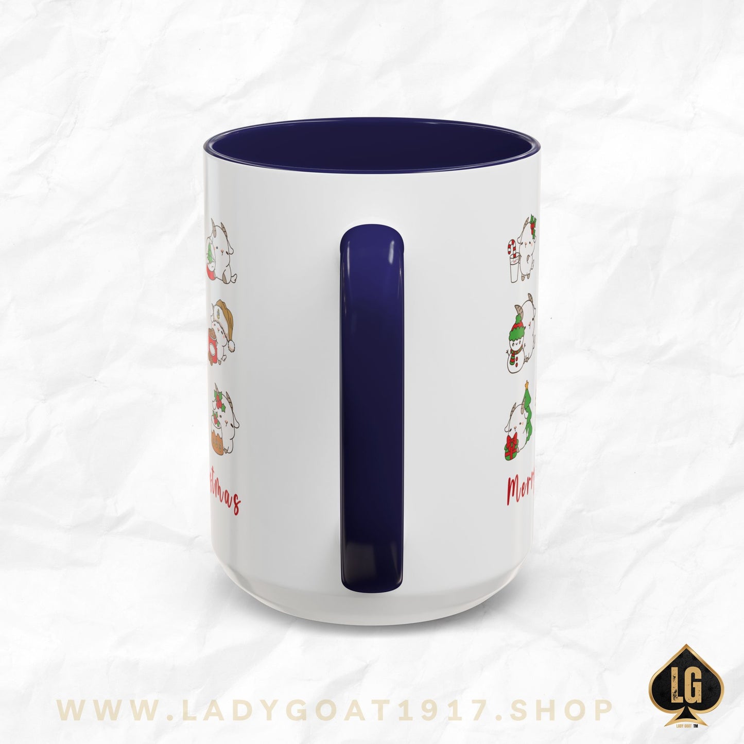 Hello Goat Christmas 15oz Mug