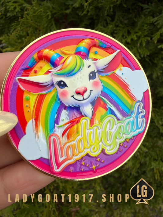 Lady Goat LF Challenge Coin 25”