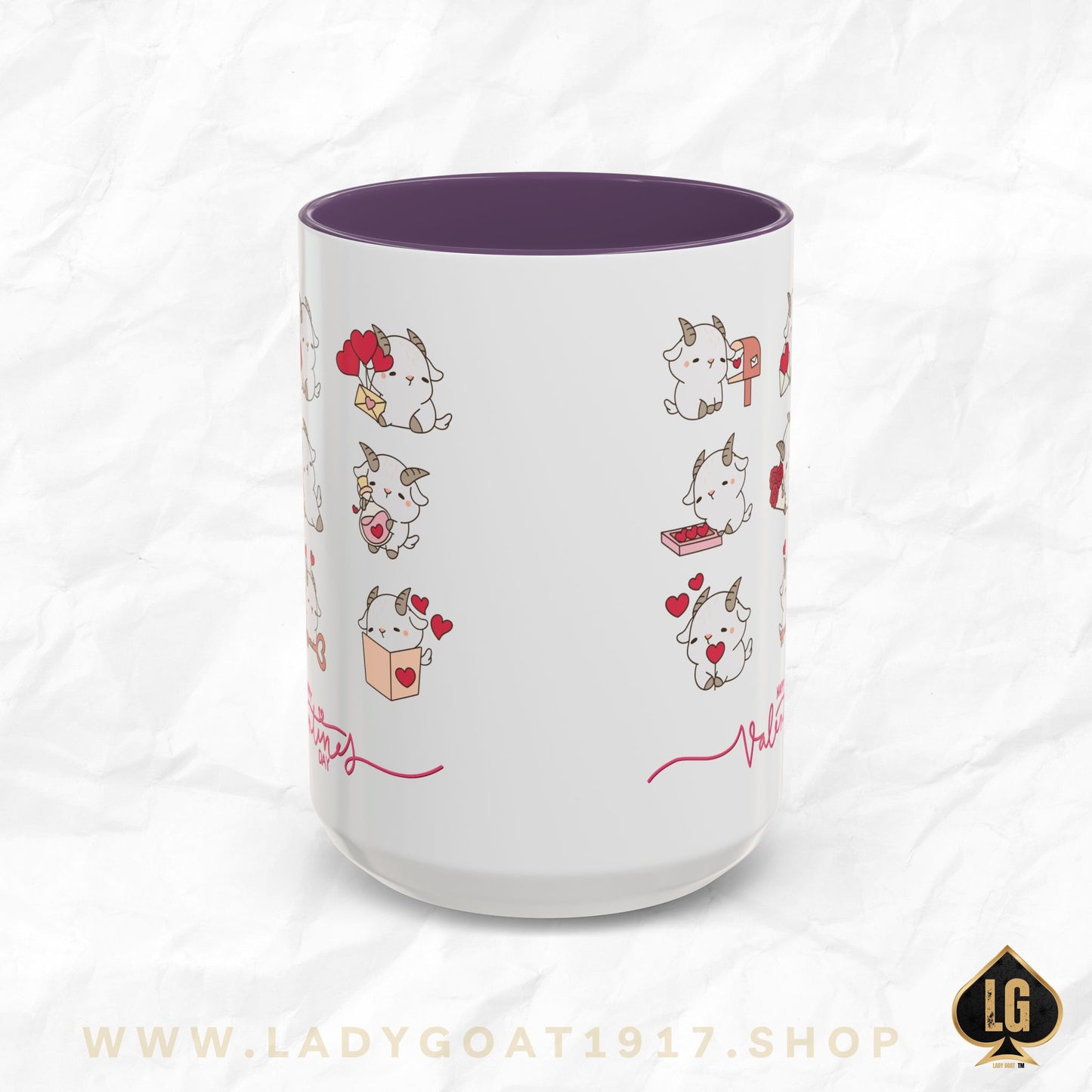 Hello Goat Valentine 15oz Mug