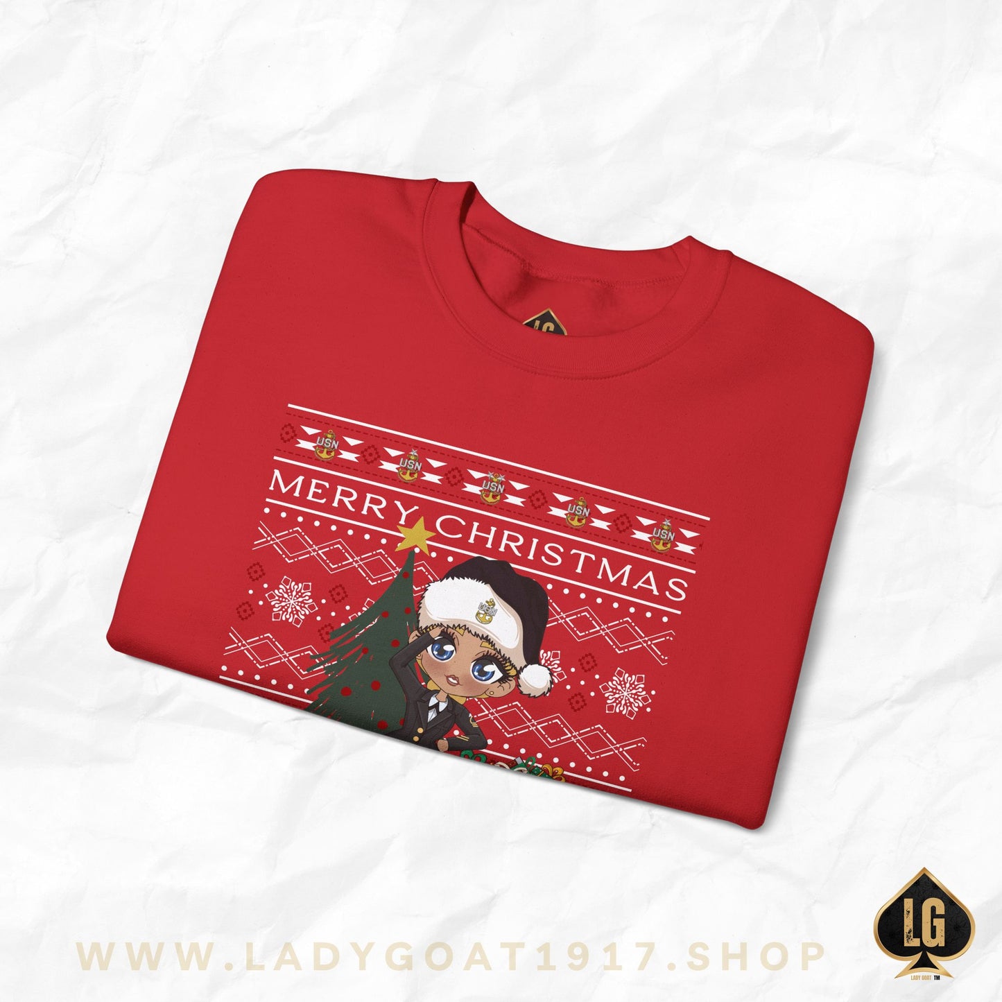 Christmas Blues V8 Crewneck Sweater