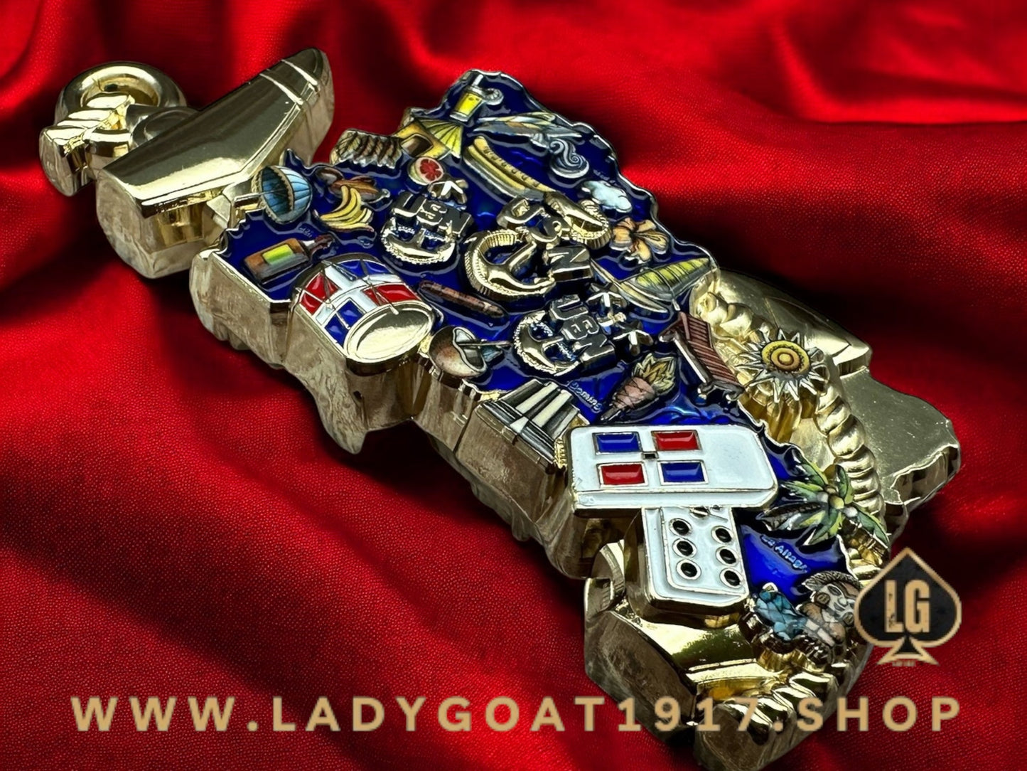 DR  🇩🇴 Goat Challenge Coin 25”