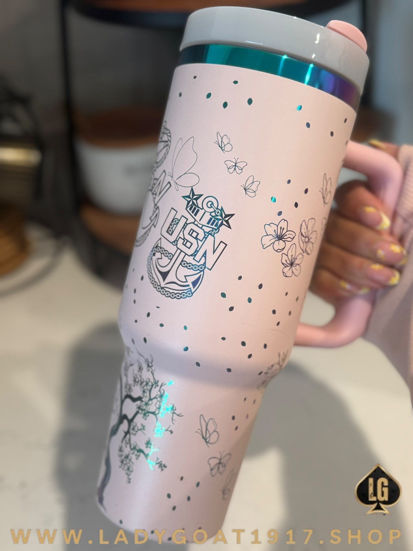 OD Cherry Blossom Tumbler 40oz Tumbler Limited CPO