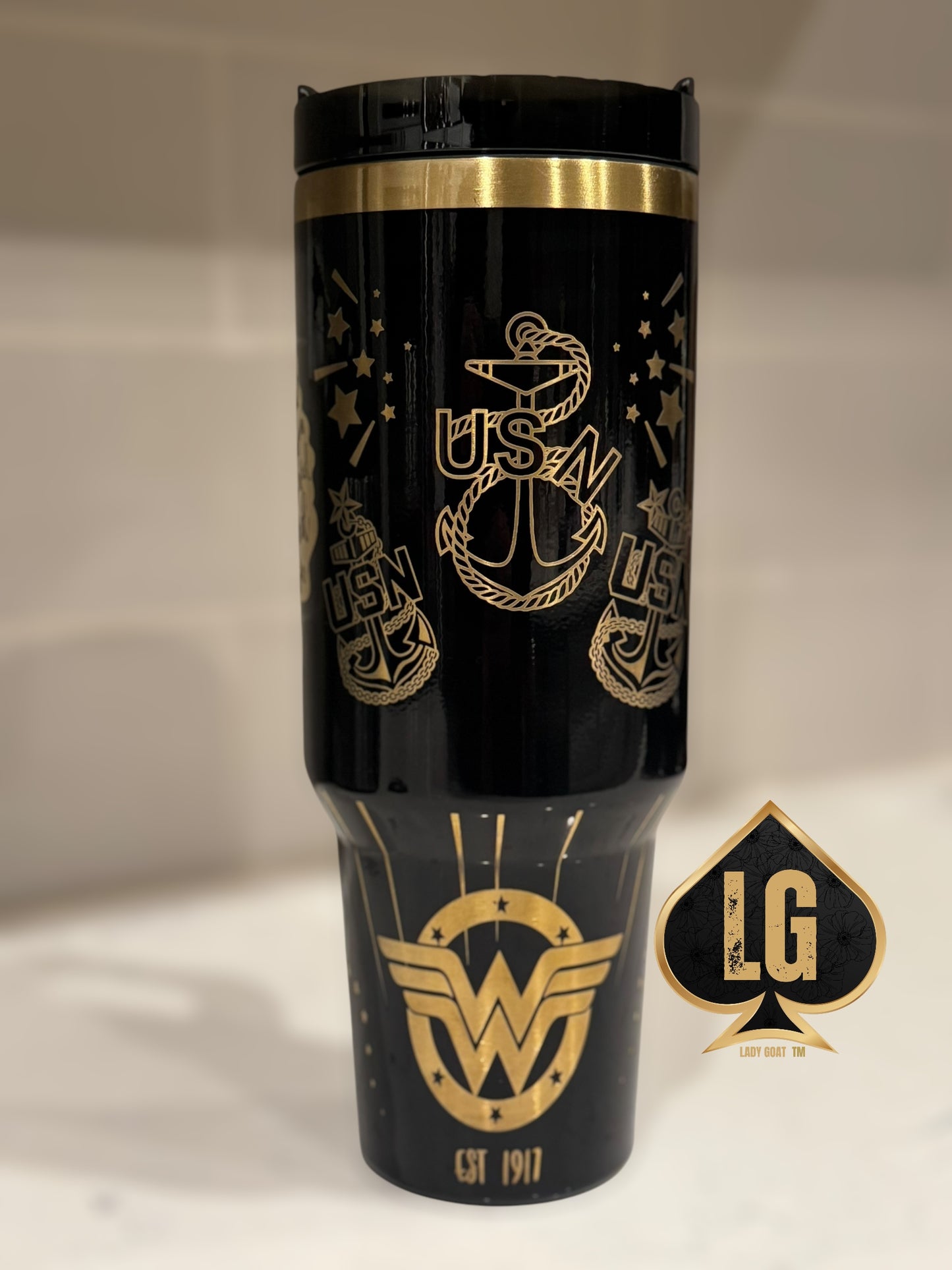 WW OG Diva Gold 40 oz Tumbler