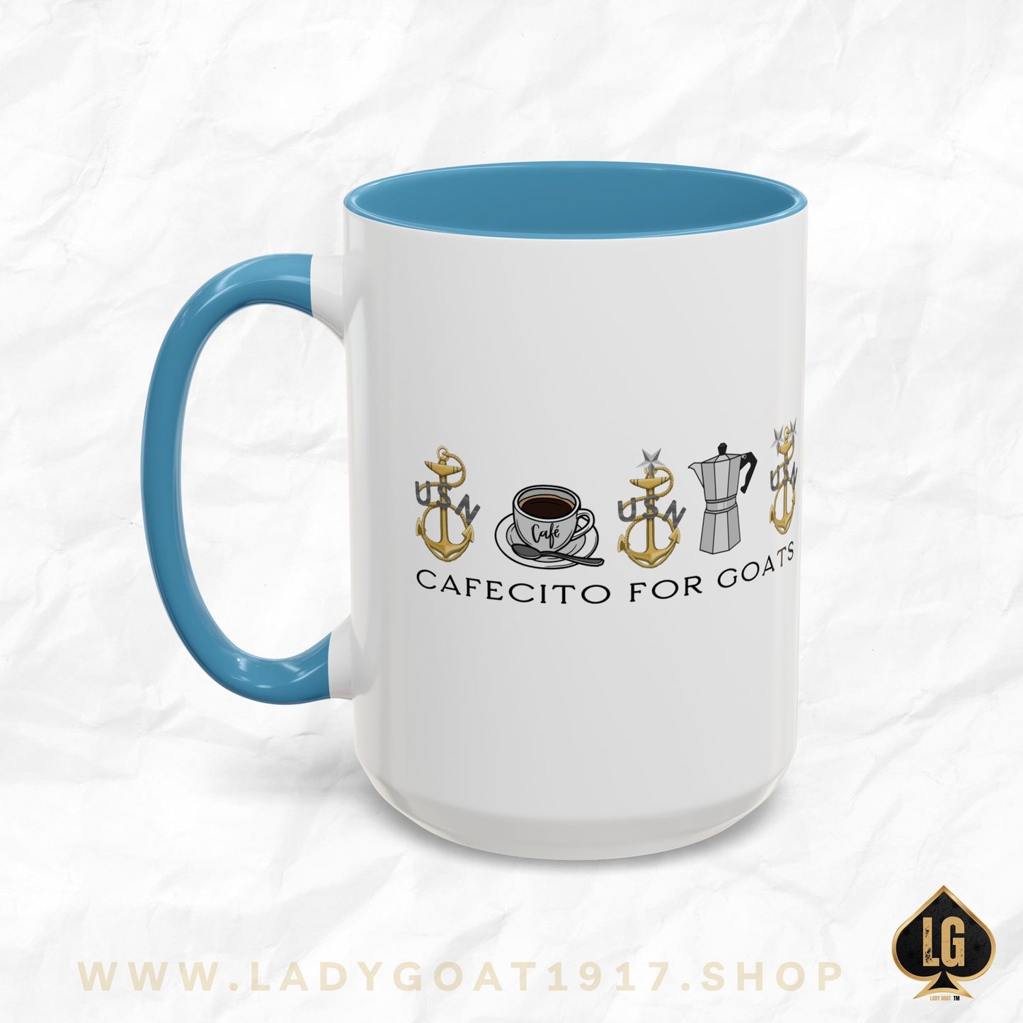 Vintage Cafecito for Goats Coffee Mug 15oz
