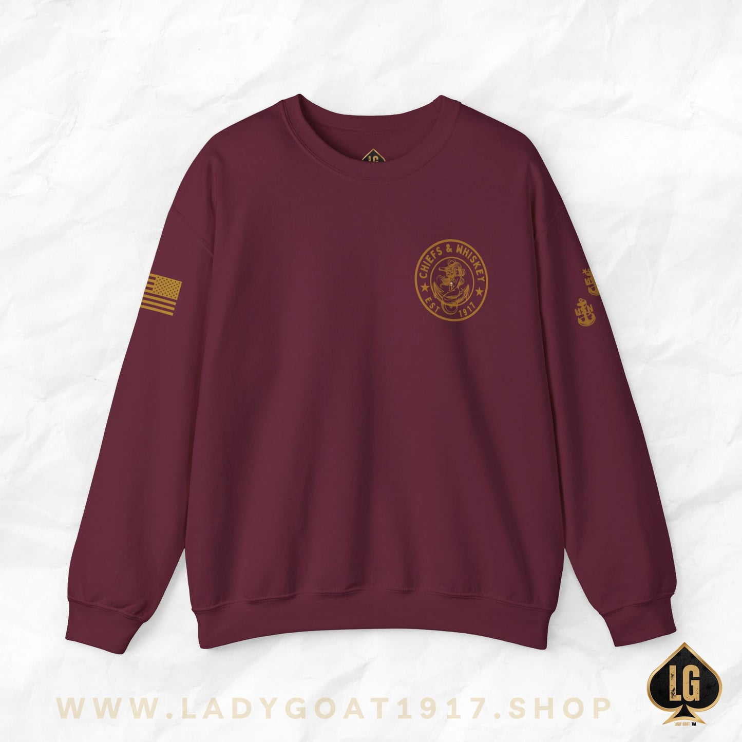 Chiefs and Whiskey V1 Crewneck Sweater