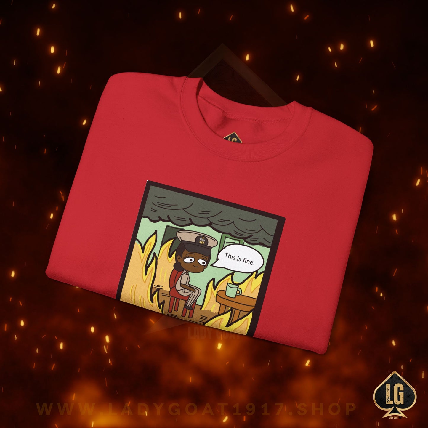 This is Fine ! V6 CPO Crewneck Sweater