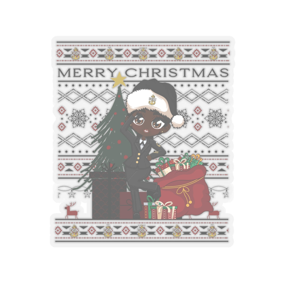 Christmas  Blues V3 Stickers