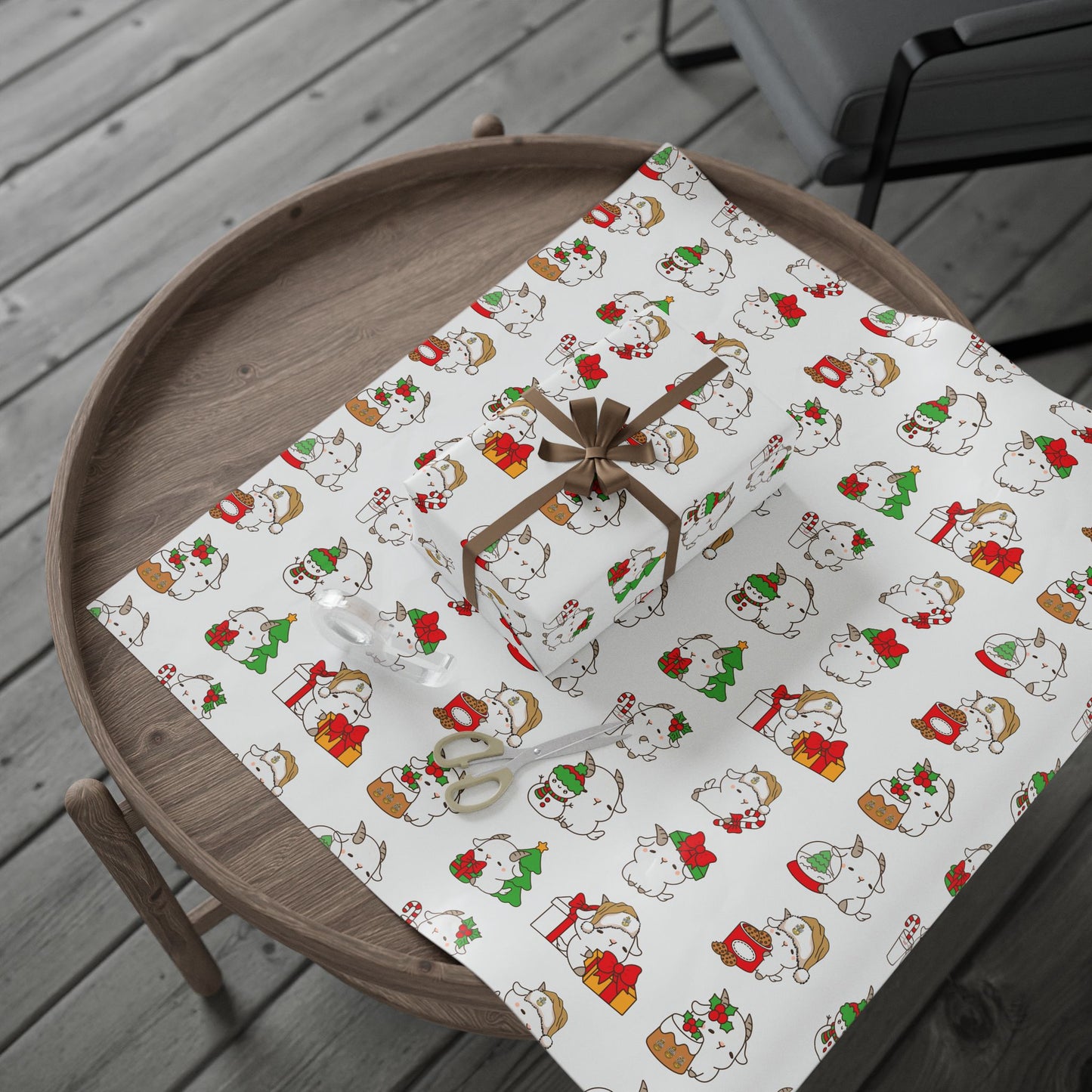 Hello Goat Christmas Wrapping Papers