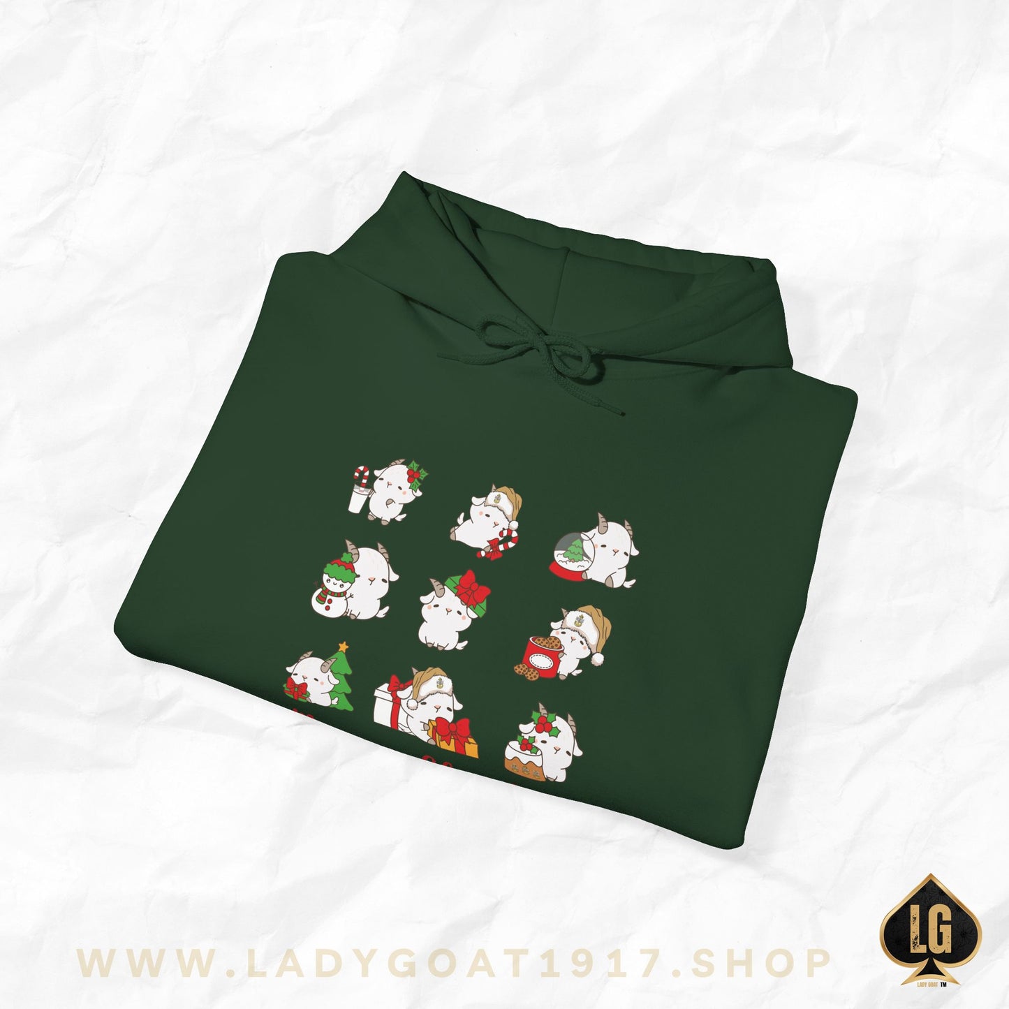 Hello Goat Christmas Unisex Hoodie