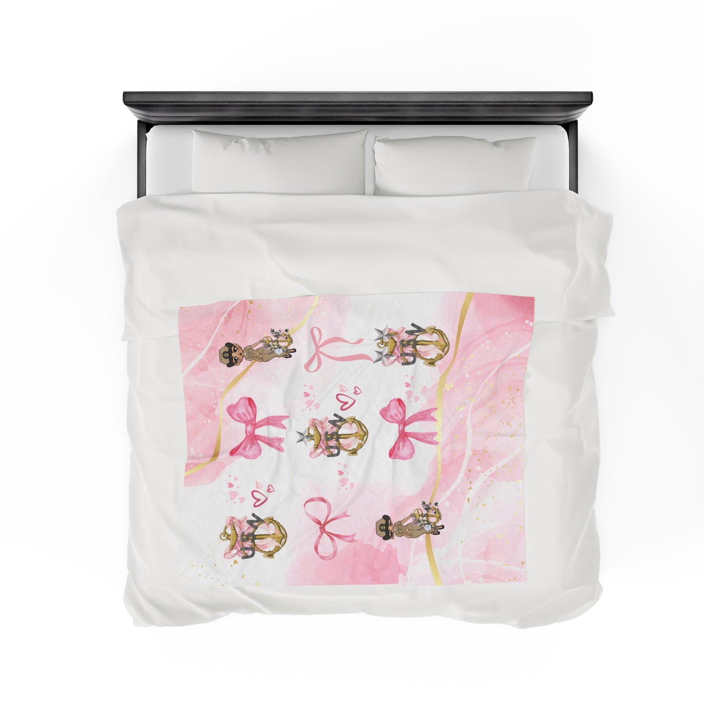 Lady Goat Coquette V7 Fleece Blanket