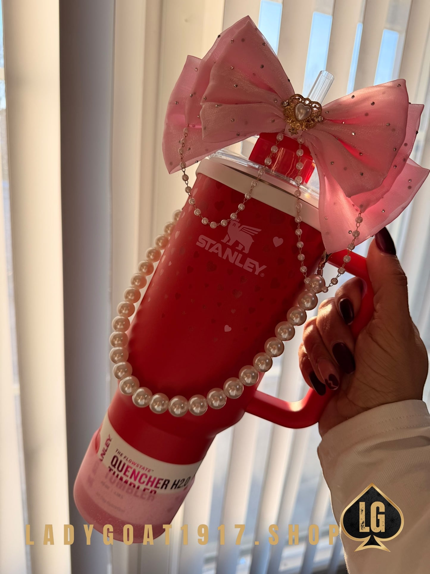 Stanley OG Valentine 40 oz Tumbler W/ Accessories