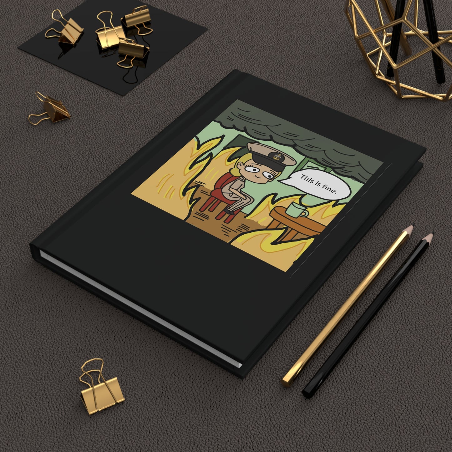 This is Fine ! V2 CPO Hardcover Journal Matte