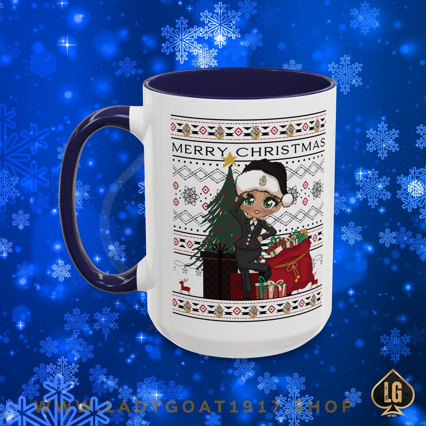 Christmas Blues V9 15oz Mug