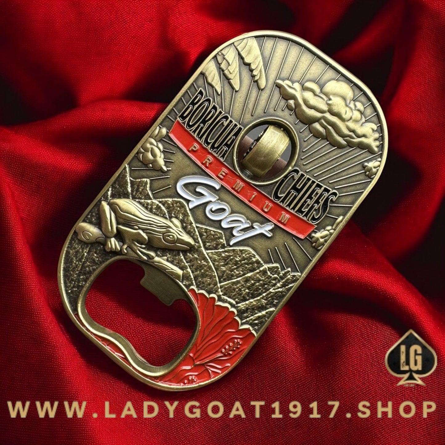 Boricua Chiefs Medalla Challenge Coin 23"