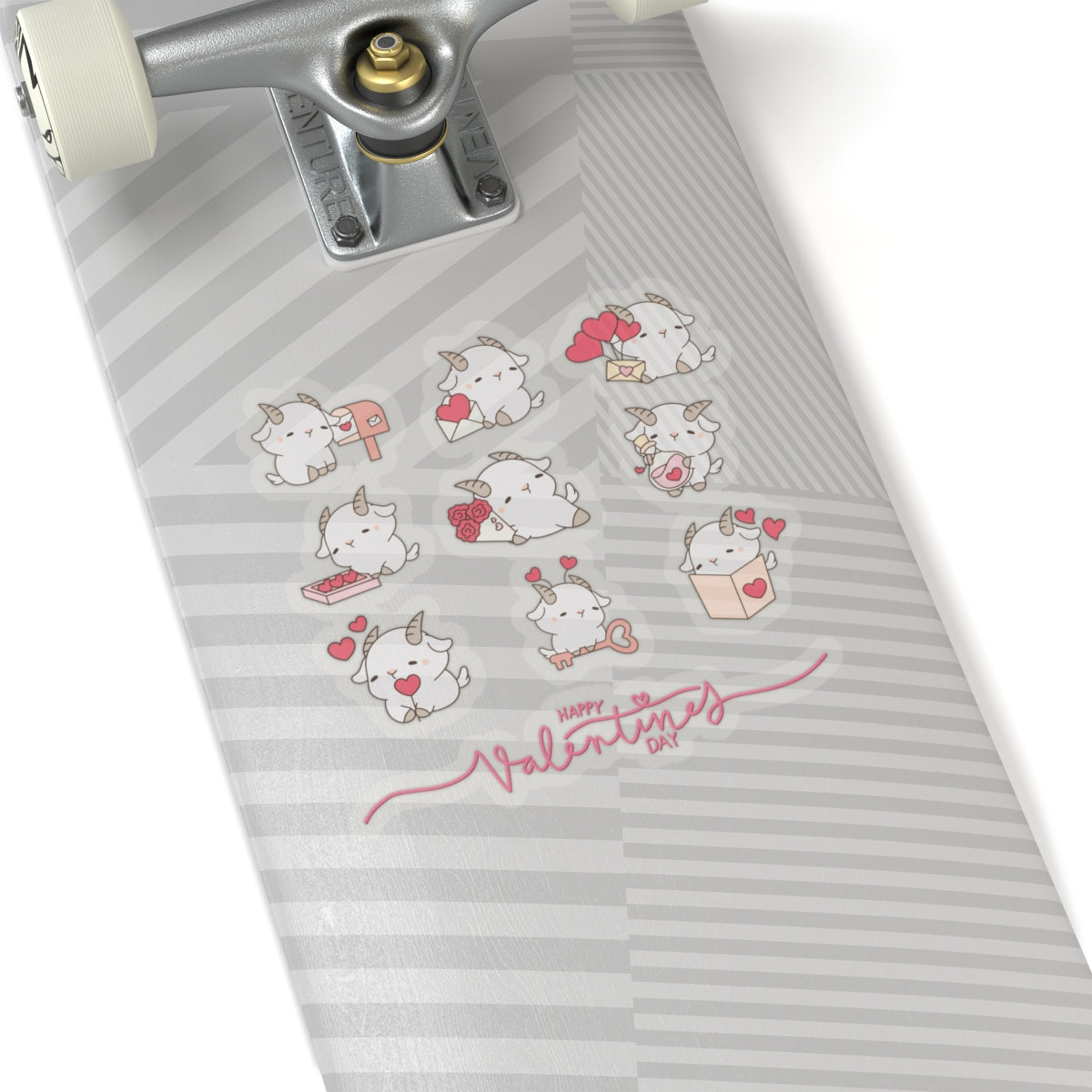 Hello Goat Valentine Stickers
