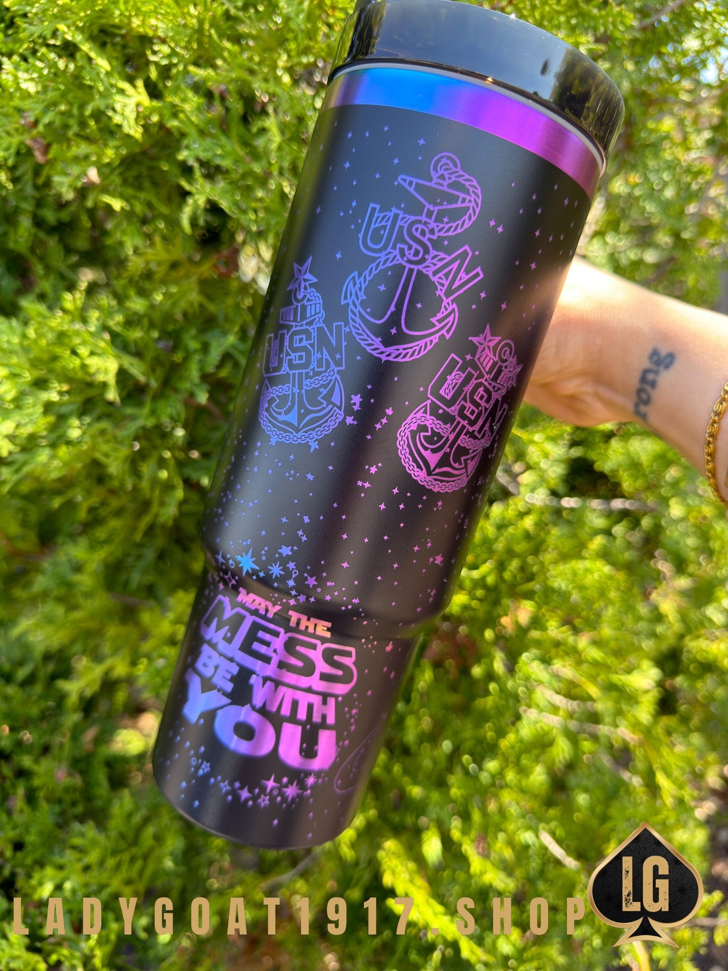 Live by the creed Black OD Tumbler 30 oz