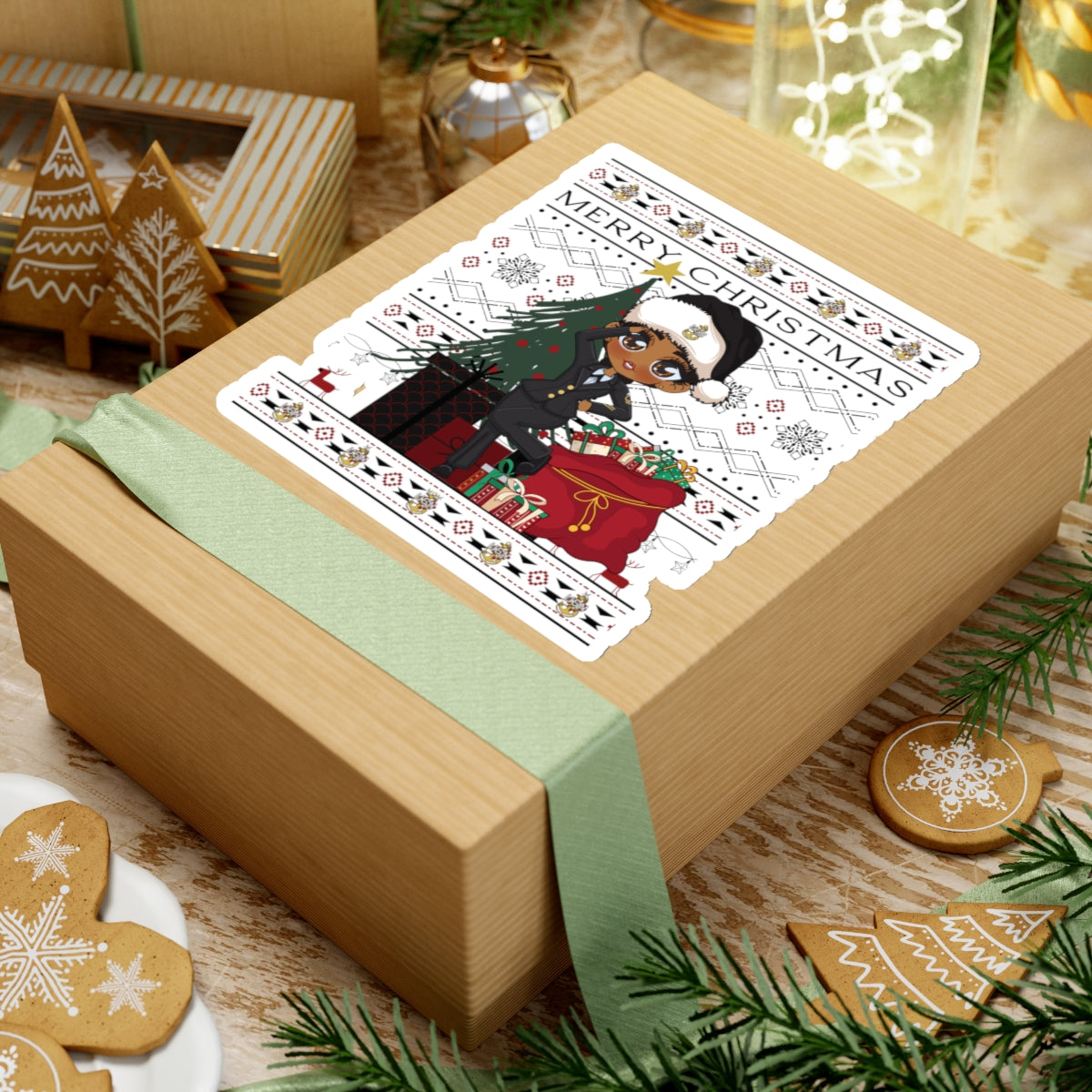 Christmas  Blues V1 Stickers