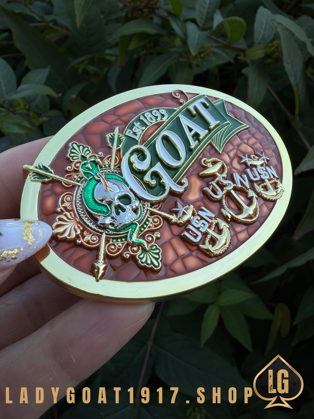 GOAT Belt Buckle 25" 🐍