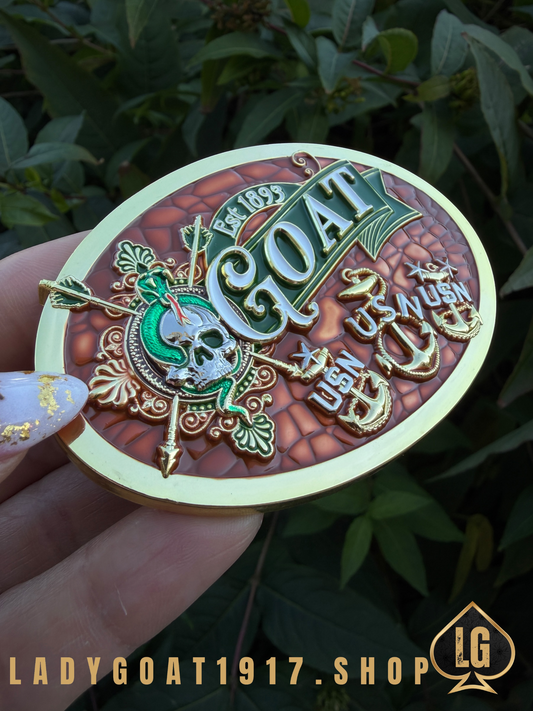 GOAT Belt Buckle 25" 🐍