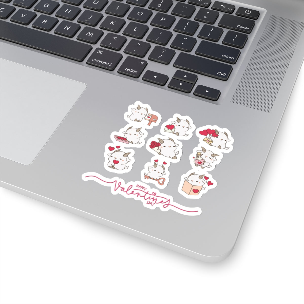 Hello Goat Valentine Stickers