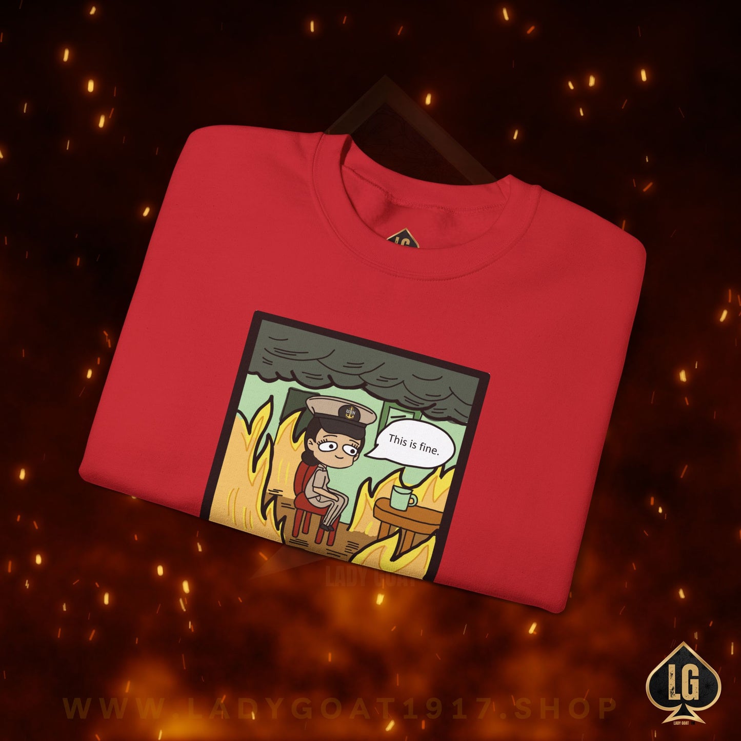 This is Fine ! V4 CPO Crewneck Sweater