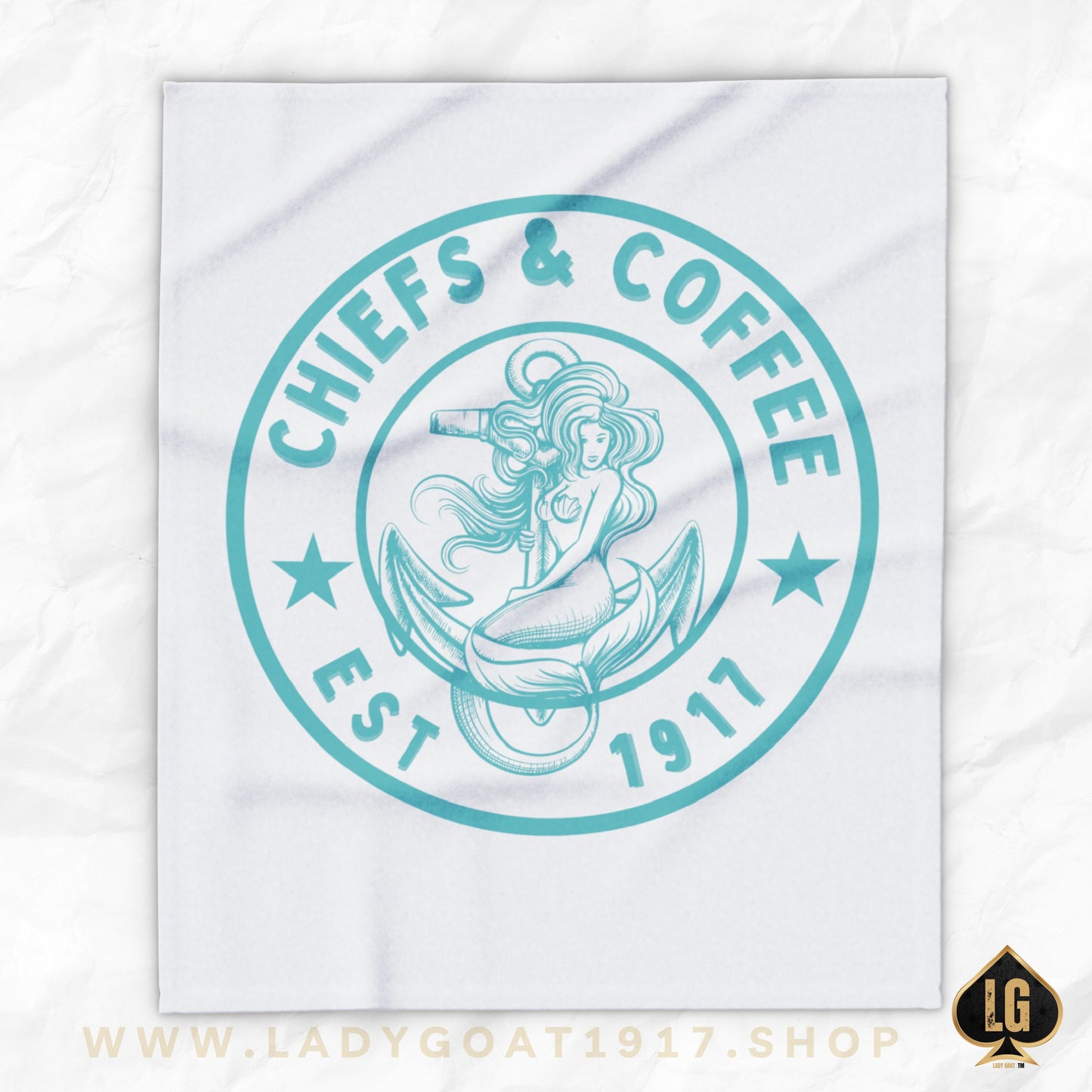 Chiefs and Coffee Fleece Blanket