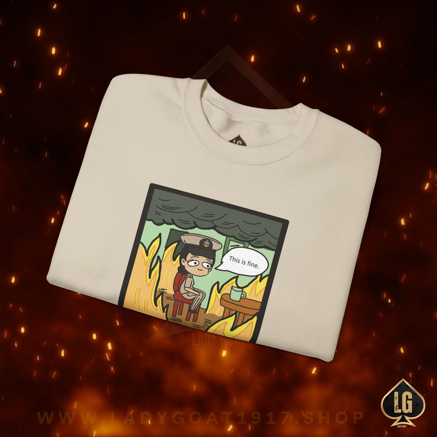 This is Fine ! V4 CPO Crewneck Sweater