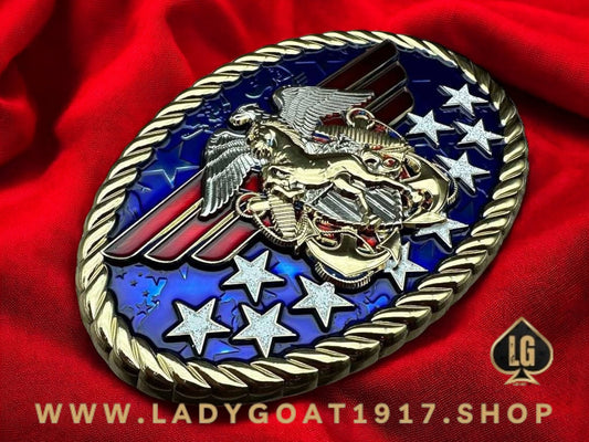 RWB WW Freedom Belt Buckle 25" Mustang